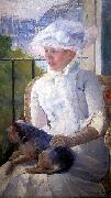 Mary Cassatt Young Girl at a Window oil